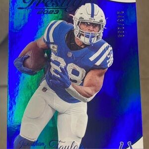 2023 Prestige XTRA POINTS Blue Jonathan Taylor /299 #127 Color Match Colts card